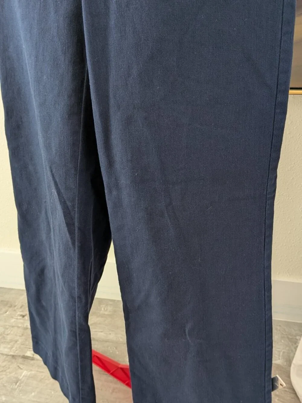 NWT Size 4 PETITIE Ann Taylor LOFT The Palmer Wide Leg Pants Navy